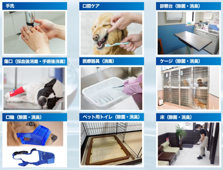 動物病院での使用イメージ